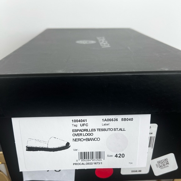 Versace Espadrilles NIB 42 Fits US 9 - Picture 8 of 8